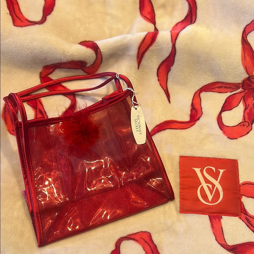 Red Sheer Tote Bag